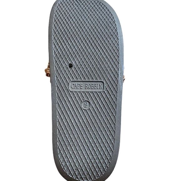 Cape Robbin Slides Sandals Rose Pink Chain Design New Sz 9 - Picture 6 of 9